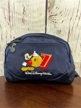 Walt Disney World Navy Blue Mickey Mouse 2007 Belt Bag